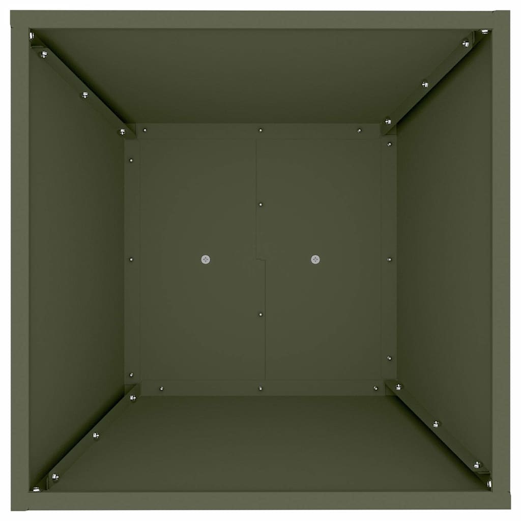 Supporto per Piante Verde oliva Metallo 40 x 40 x 101 cm Fioriere 873858