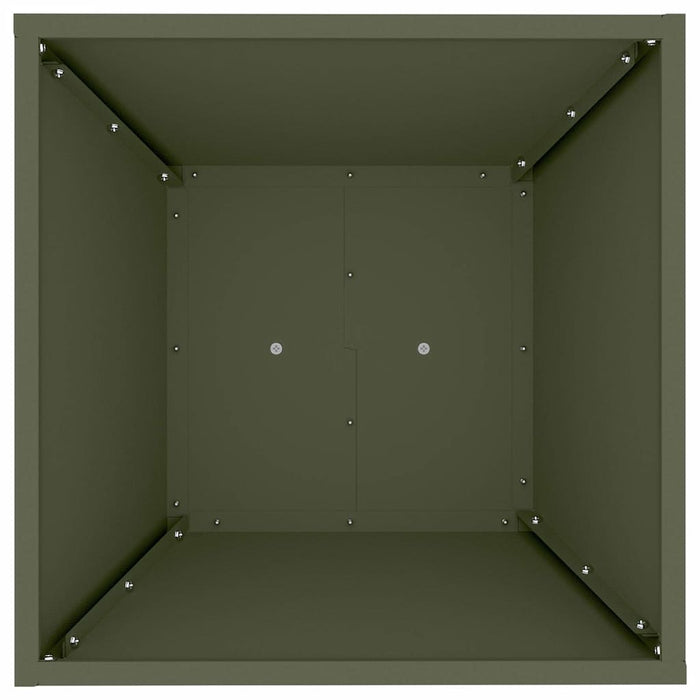 Vaso a Pilastro-Fioriera da Esterno-Contenitore per Piante Oliva 40 x 40 x 100 cm