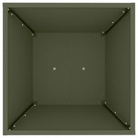 Vaso a Pilastro 2 pz-Set di 2 Fioriera da Esterno-Contenitore per Piante Oliva 40 x 40 x 100 cm