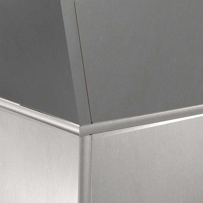 Vasi da giardino a colonna , 2 pz con ciotola, 40x40x100 cm, in acciaio inox. 873861