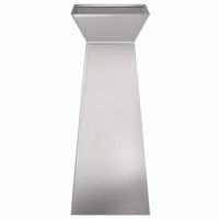 Vasi da giardino a colonna , 2 pz con ciotola, 40x40x100 cm, in acciaio inox. 873861