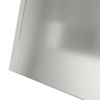 Vaso a Pilastro-Fioriera da Esterno-Contenitore per Piante Argento 40 x 40 x 100 cm 407228