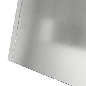 Vaso a Pilastro-Fioriera da Esterno-Contenitore per Piante Argento 40 x 40 x 100 cm 407228