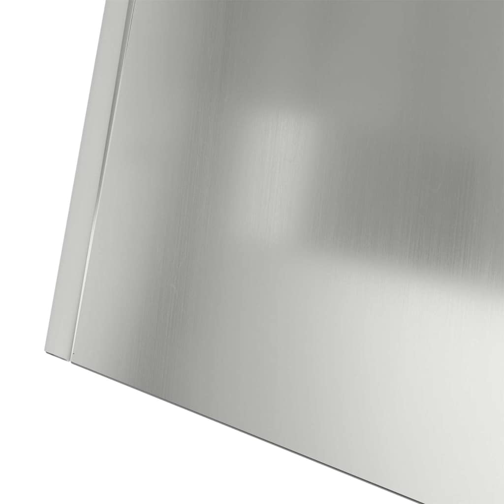 Vaso a Pilastro Argento 40 x 40 x 100 cm Acciaio 873862