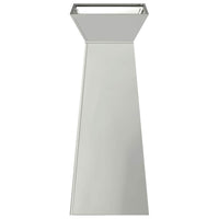 Vaso a Pilastro-Fioriera da Esterno-Contenitore per Piante Argento 40 x 40 x 100 cm 407228