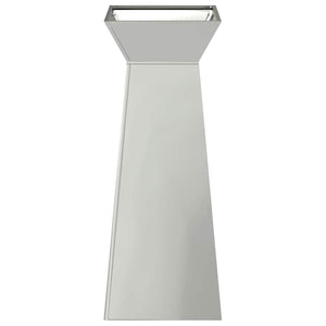 Vaso a Pilastro-Fioriera da Esterno-Contenitore per Piante Argento 40 x 40 x 100 cm 407228