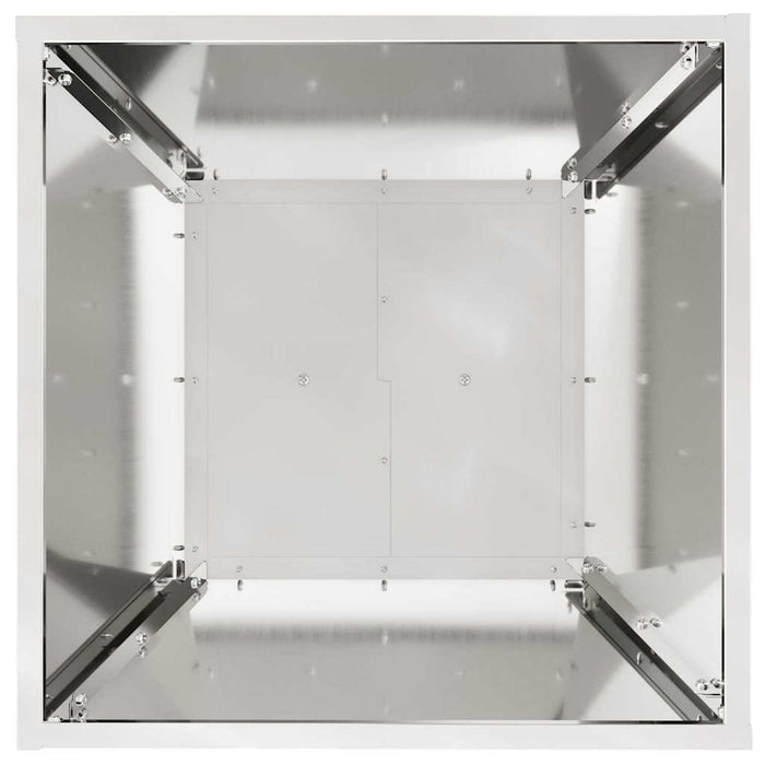 Vaso a Pilastro Argento 40 x 40 x 100 cm Acciaio 873862