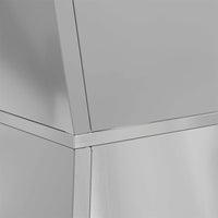 Vasi da giardino in pilastri , 2 pezzi con ciotola, 40x40x100 cm, in acciaio galvanizzato. 873863