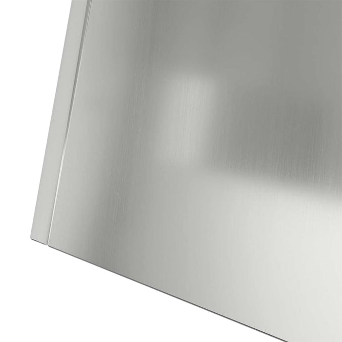 Vasi da giardino in pilastri , 2 pezzi con ciotola, 40x40x100 cm, in acciaio galvanizzato. 873863