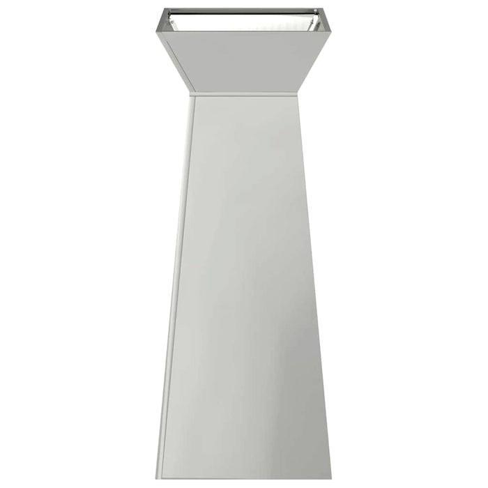 Vaso a Pilastro 2 pz-Set di 2 Fioriera da Esterno-Contenitore per Piante Argento 40 x 40 x 100 cm 791477