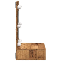 Mobiletto per specchio Legno vecchio 62 x 31.5 x 62 cm 873880