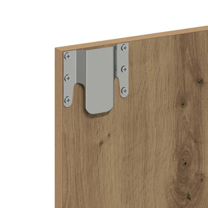 Mobiletto per specchio rovere artigianale 62 x 31.5 x 62 cm 873881