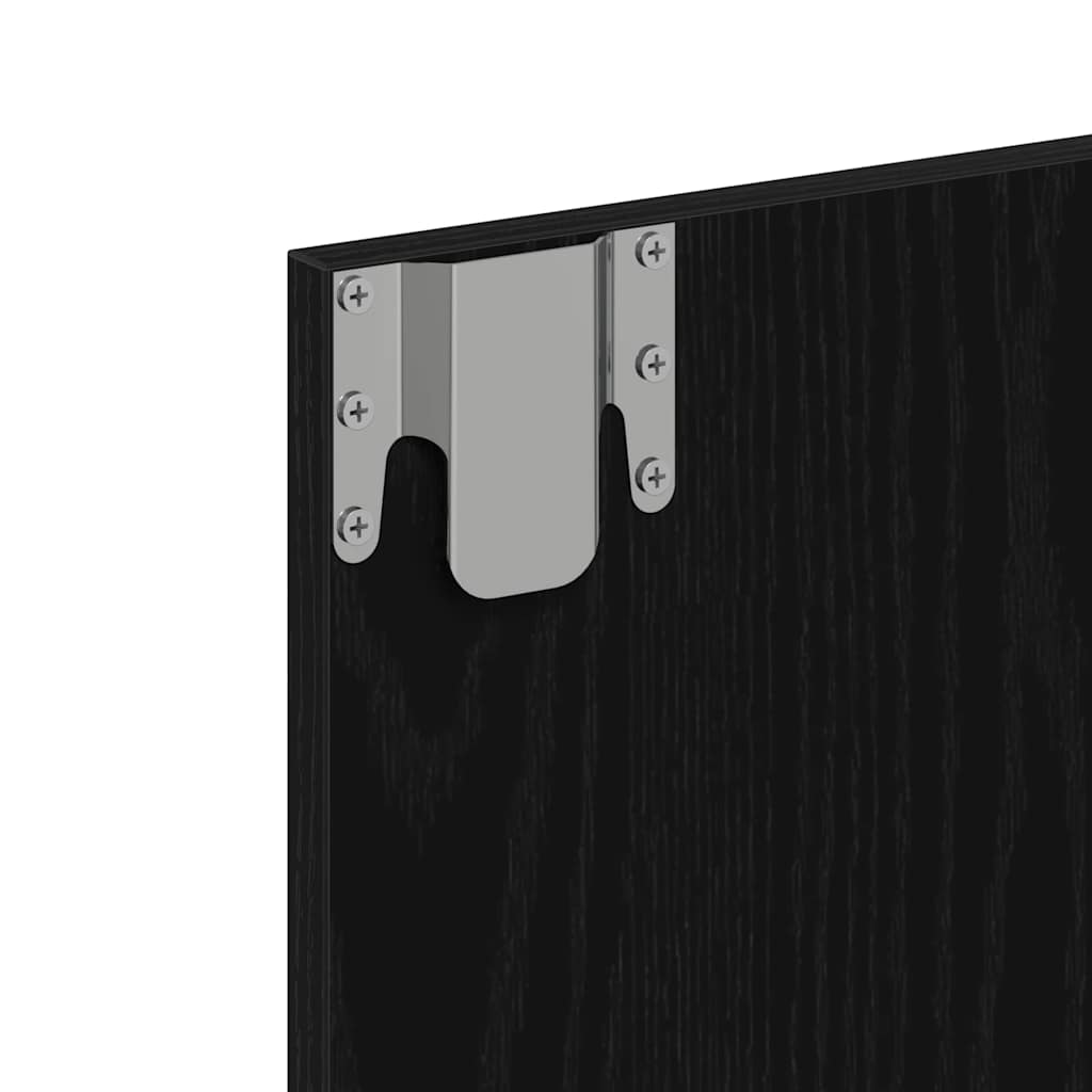 Mobiletto per specchio Rovere nero 62 x 31.5 x 62 cm 873882