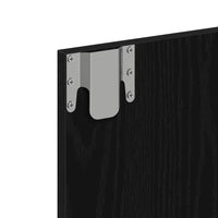 Mobiletto per specchio Rovere nero 62 x 31.5 x 62 cm 873882