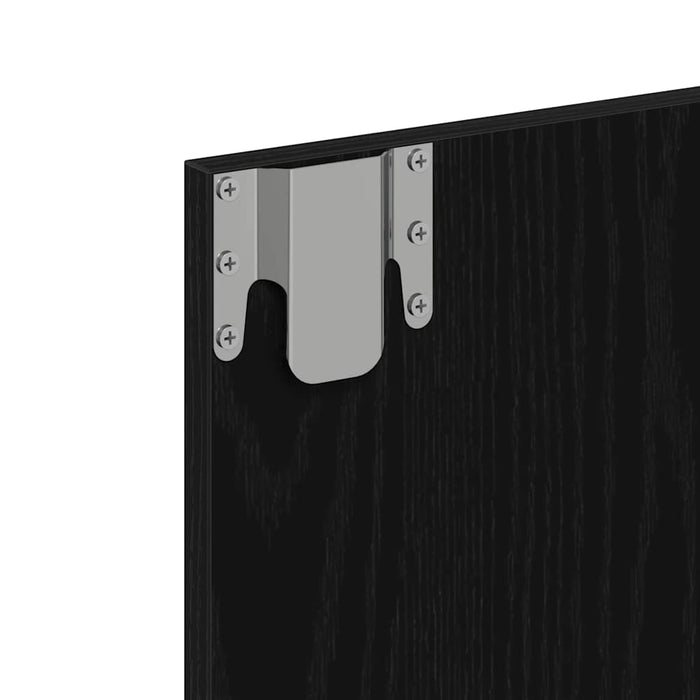 Mobiletto per specchio Rovere nero 62 x 31.5 x 62 cm 873882