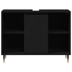 Unità Vanità Rovere Nero Legno Ingegnere Medio 873894