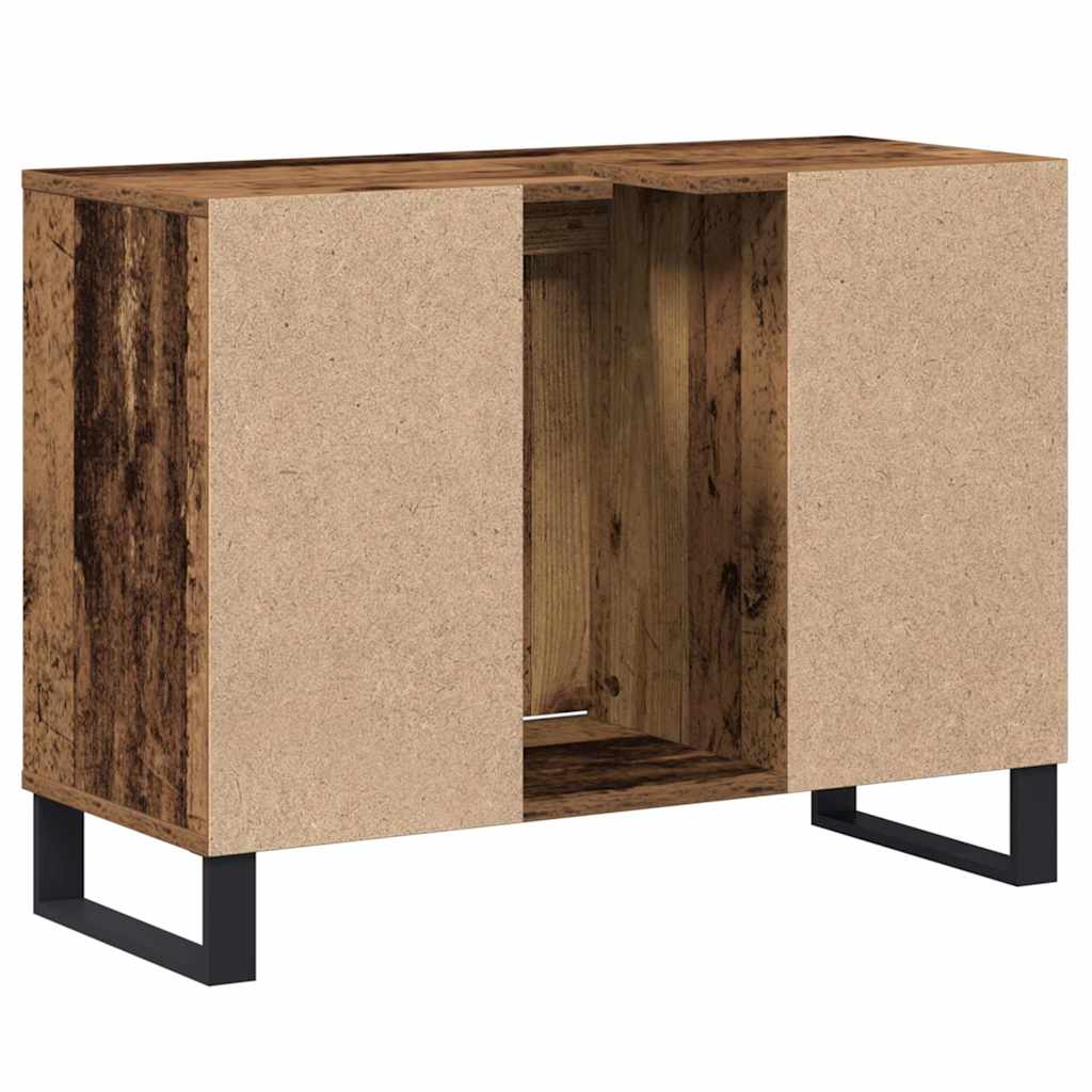 Mobile Lavabo Legno Invecchiato Truciolare Medio Mobile Lavabo 873898