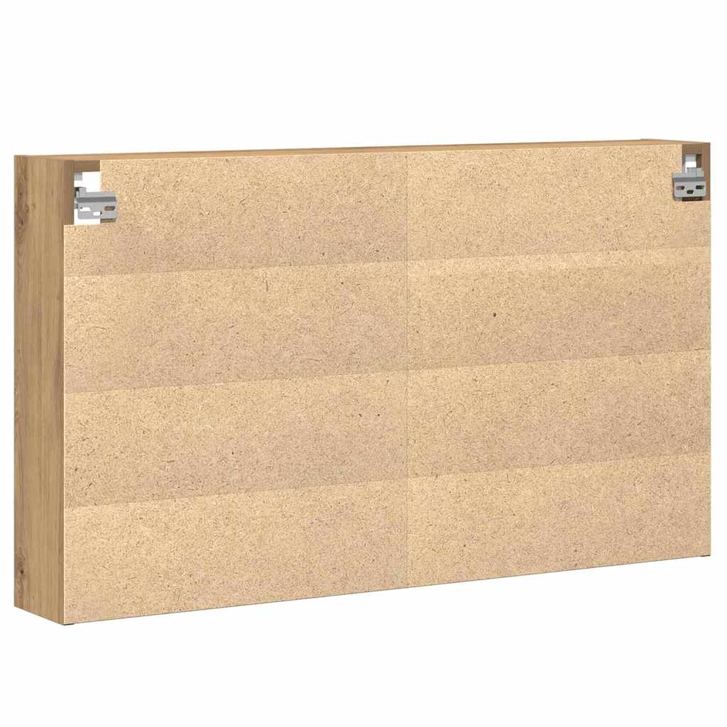 Vetrina con lo scaffale rovere artigianale 100 x 15 x 58 cm 873905