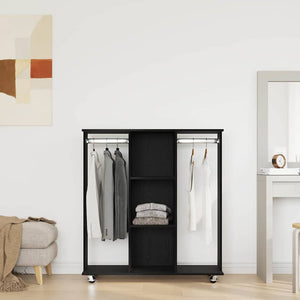 Guardaroba Rovere nero 102 x 38 x 110 cm Legno multistrato 873909