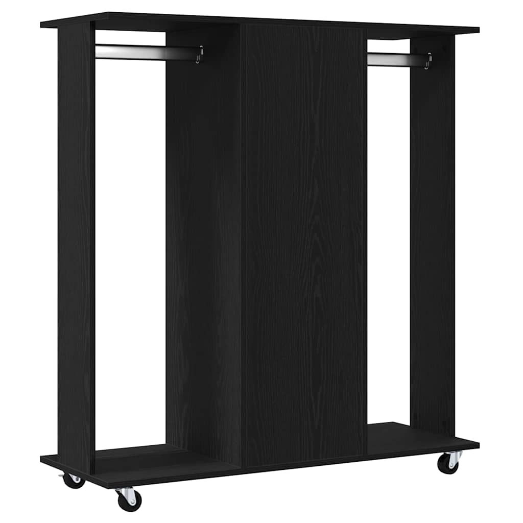 Guardaroba Rovere nero 102 x 38 x 110 cm Legno multistrato 873909