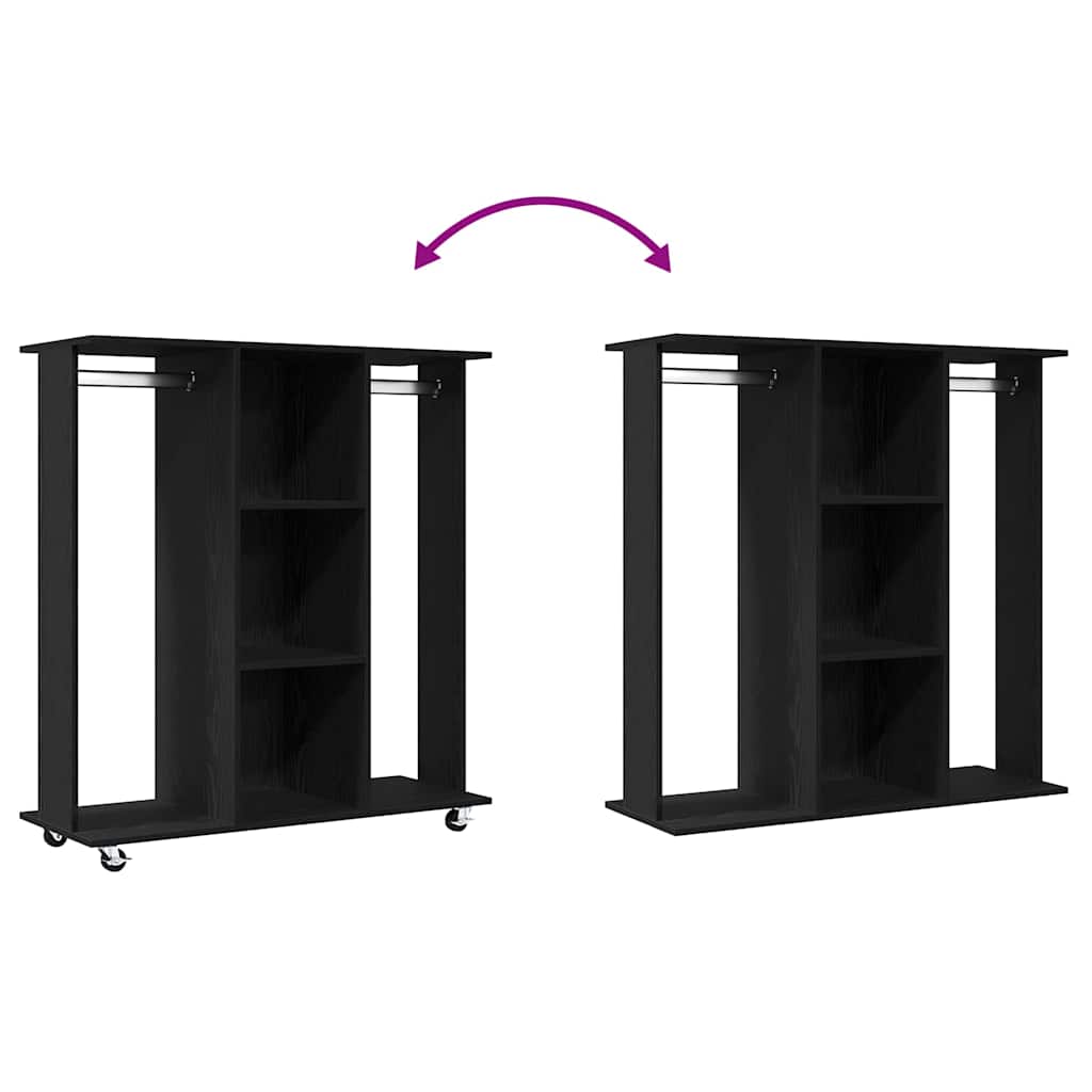 Guardaroba Rovere nero 102 x 38 x 110 cm Legno multistrato 873909