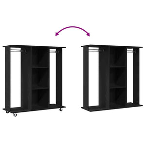 Guardaroba Rovere nero 102 x 38 x 110 cm Legno multistrato 873909