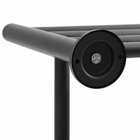 vidaXL Porta asciugamani Nero 61 x 23 x 17 cm Acciaio inossidabile