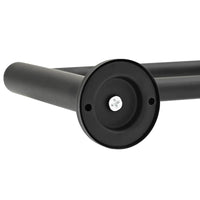 vidaXL Porta asciugamani Nero 61 x 14.5 x 5 cm Acciaio inossidabile