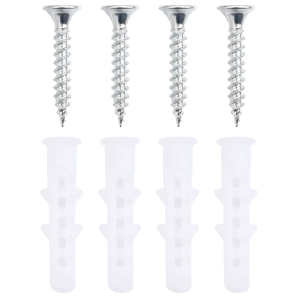 vidaXL Porta asciugamani Nero 61 x 14.5 x 5 cm Acciaio inossidabile