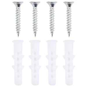 vidaXL Porta asciugamani Nero 61 x 14.5 x 5 cm Acciaio inossidabile