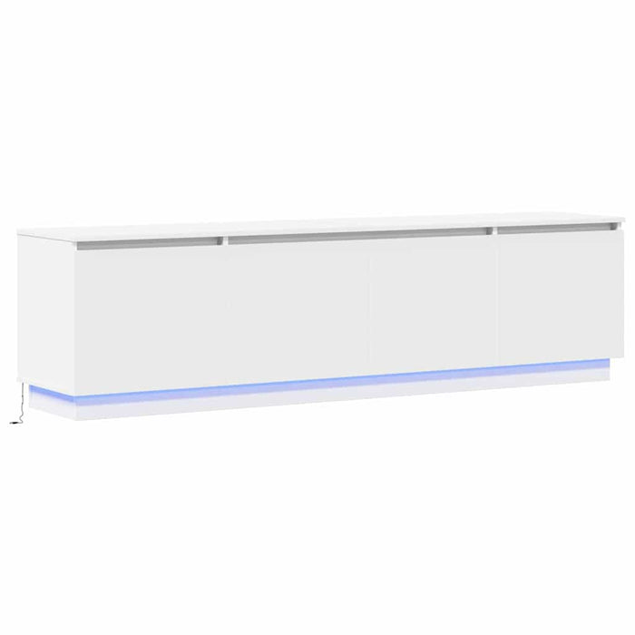 Mobile TV con LED Bianco 180 x 38 x 49 cm Legno multistrato 3376144