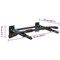 VidaXL Barra per trazioni Nero, Rosso 92 x 51 x 18 cm 42009161
