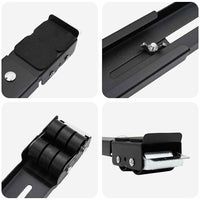 Base per lavatrice 2 pcs Nero 72 x 5 x 4.5 cm Acciaio 42009955