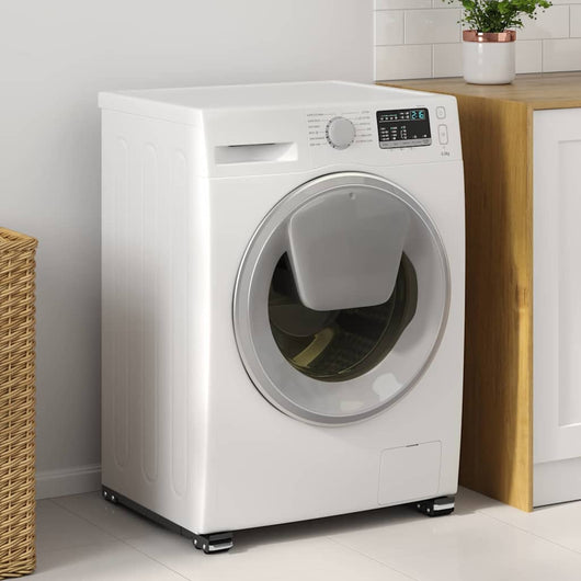 Base per lavatrice 2 pcs Nero 72 x 5 x 4.5 cm Acciaio 42009955