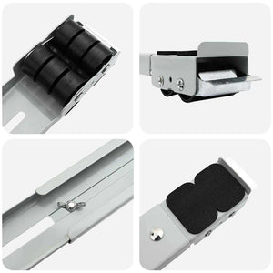 Base per lavatrice 2 pcs Argento 72 x 5 x 4.5 cm Acciaio 42009956