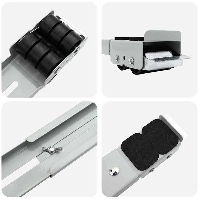 Base per lavatrice 2 pcs Argento 72 x 5 x 4.5 cm Acciaio 42009956