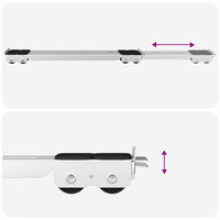 Base per lavatrice 2 pcs Argento 72 x 5 x 4.5 cm Acciaio 42009956