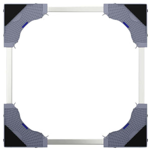 Base per lavatrice Grigio 67 x 67 x 21.5 cm Metallo 42009958