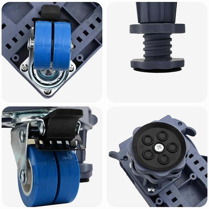 Base per lavatrice Grigio 67 x 67 x 12 cm Metallo 42009960