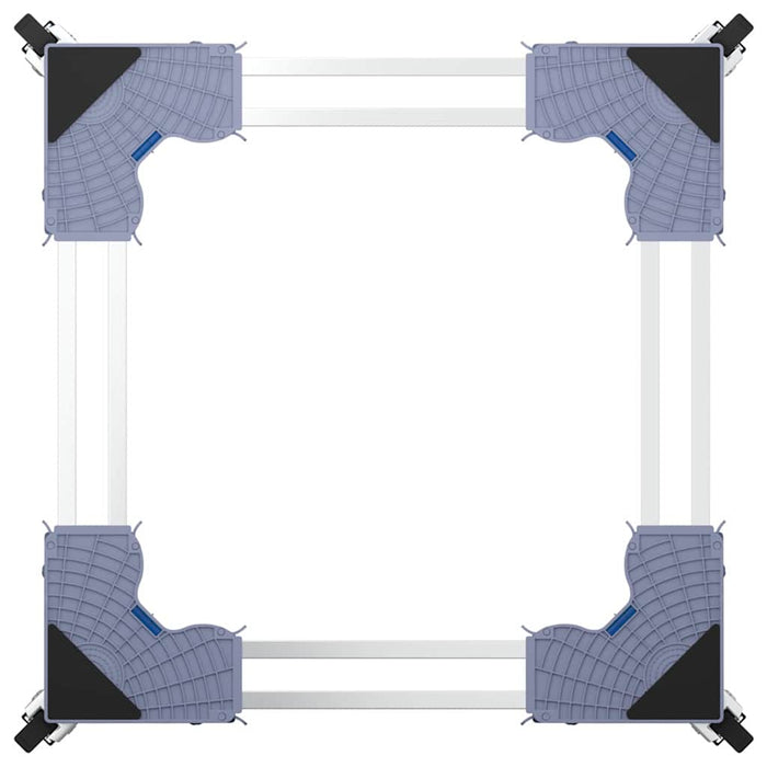 Base per lavatrice Grigio 67 x 67 x 12 cm Metallo 42009960