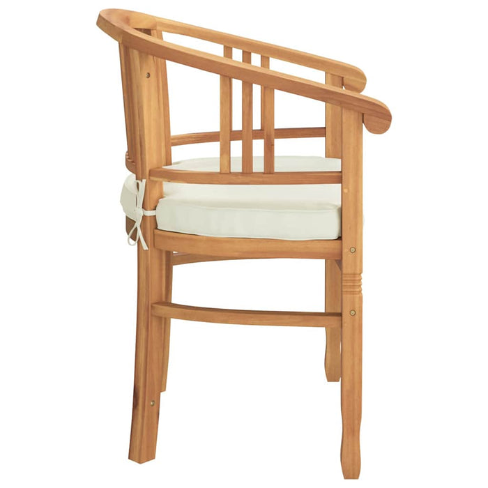 vidaXL Sedie da giardino 2 pcs Marrone 63 x 58 x 89 cm