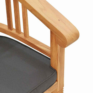 vidaXL Sedie da giardino 2 pcs Marrone 63 x 58 x 89 cm