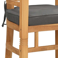 vidaXL Sedie da giardino 2 pcs Marrone 63 x 58 x 89 cm