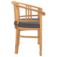 vidaXL Sedie da giardino 2 pcs Marrone 63 x 58 x 89 cm