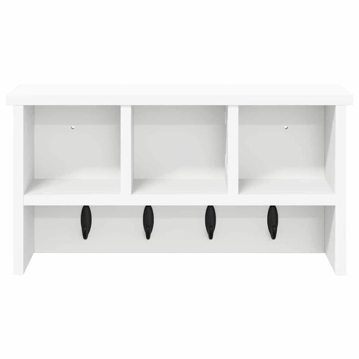Appendiabiti a muro Bianco 50 x 16 x 26 cm Legno multistrato 874307