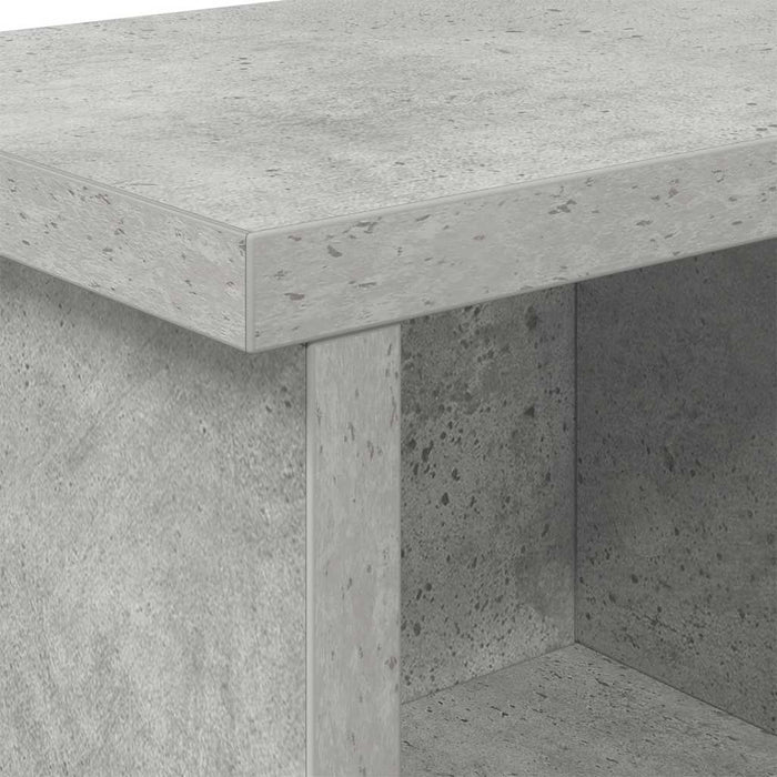 vidaXL Appendiabiti a muro Grigio cemento 50 x 16 x 26 cm