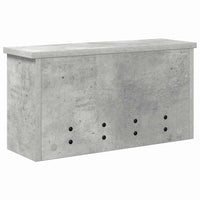 vidaXL Appendiabiti a muro Grigio cemento 50 x 16 x 26 cm