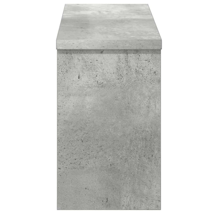 vidaXL Appendiabiti a muro Grigio cemento 50 x 16 x 26 cm