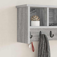 Appendiabiti a muro Grigio sonoma 50 x 16 x 26 cm 874312