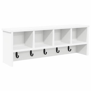 vidaXL Appendiabiti a muro Bianco 75 x 16 x 26 cm Legno multistrato